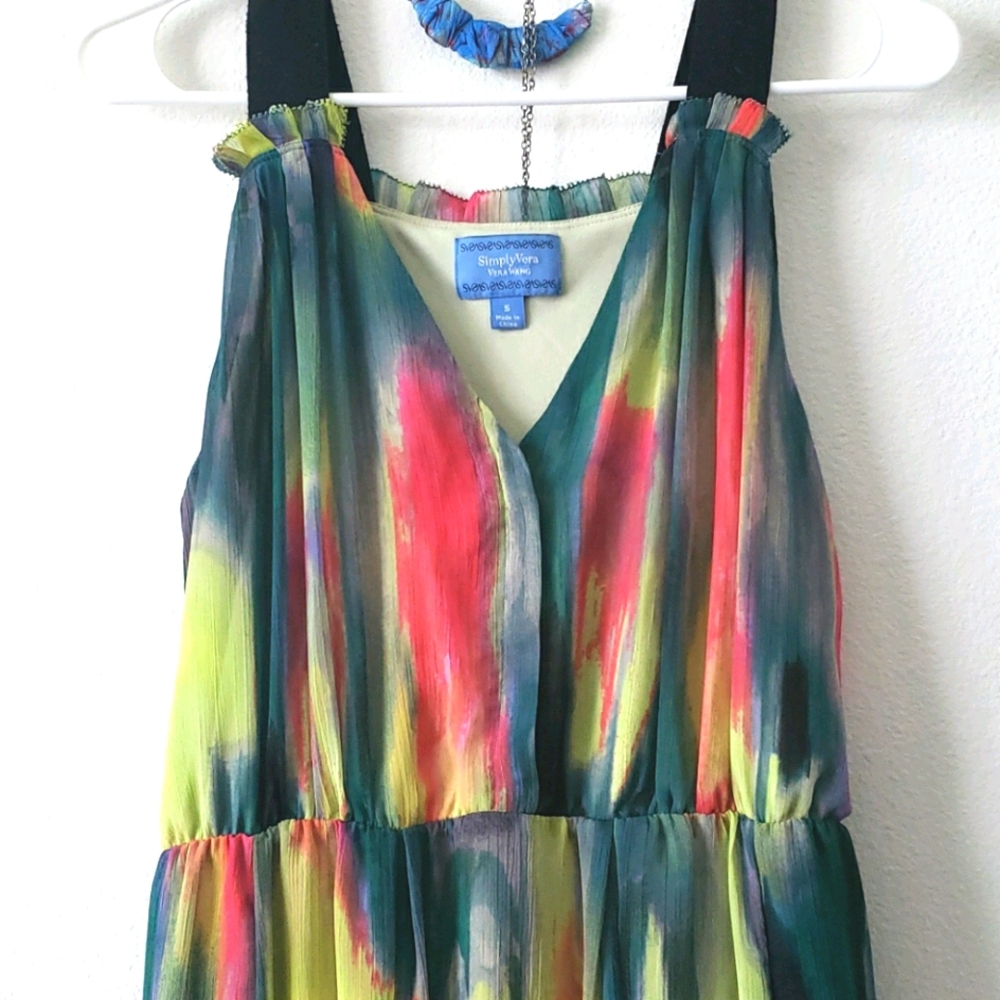 Simply Vera by Vera Wang Watercolor Dress Size S